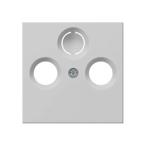 Gira Copr. Presa antenna coassiale System 55 Grigio m [0869015], 0869 015