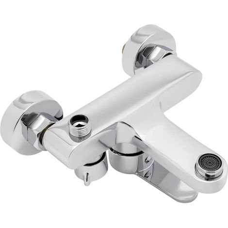 Robinet de bain, style moderne, monté au mur, 2 voies d'eau (1/2)
