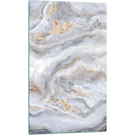 TAGLIERE IN VETRO 30x52 MARMO (1/5)