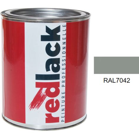 Barattolo da 1L di vernice – RAL 7042 – Grigio traffico A – satinato – multisupporto – Redlack