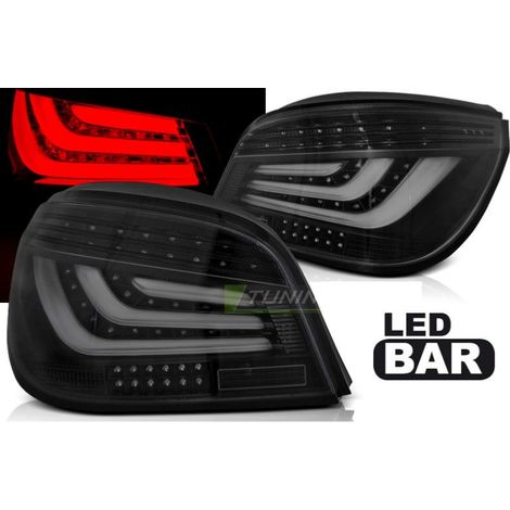 Paire de feux arriere BMW serie 5 E60 Berline 03-07 LED BAR Noir-32059453 (1/4)