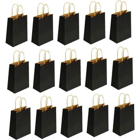 15 sacs en papier brun, sacs de fête, sacs cadeaux de Noël, sacs en papier de Noël, sacs de rangement, sacs à bonbons, sacs à bonbons de Noël (1/5)