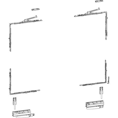 HAUTAU ATRIUM HKS 200 Z, Versatz 13 mm, rechts, 160 kg, 1 Grundkarton (1/2)