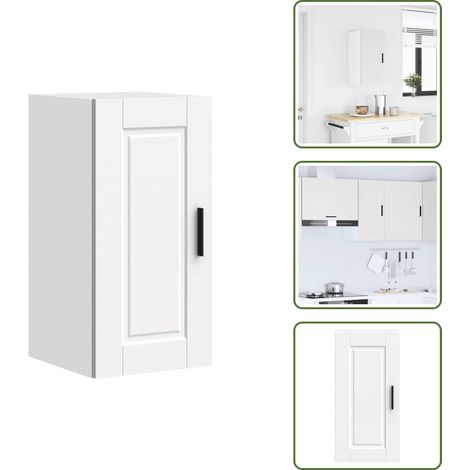 vidaXL Armoire murale de cuisine Porto blanc bois d'ingénierie