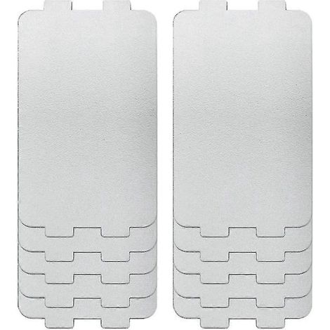 Lot de 10 feuilles de mica universelles pour four à micro-ondes, feuilles de rechange pour couvercle ondulé en mica (1/4)