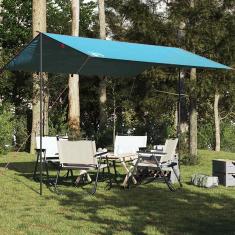 vidaXL Telone da Campeggio Blu 360x294 cm Impermeabile