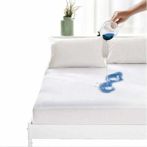 Matratzenbezug – Größe 160 x 200 cm – wasserdichter Matratzenbezug – Matratzenschoner – hypoallergen gegen Hausstaubmilben und Schimmel – atmungsaktiv in verschiedenen Farben (1/5)