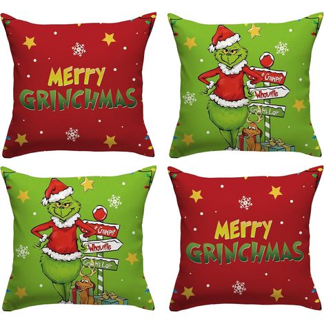 Juego de 4 fundas decorativas navideñas para cojines. Contenido: 4 fundas para cojines Dimensiones: 45 x 45 cm Ideal para decorar un sofá. (1/5)