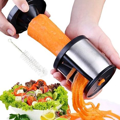 Spiraliseur de légumes - Coupe-légumes - Spiraliseur pour vos fruits et légumes - Spirales, juliennes, spaghettis, nouilles, rubans ou vermicelles (1/5)