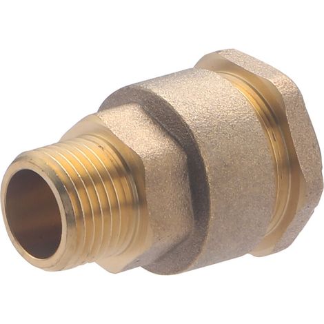 – Raccord mâle laiton pour tuyau polyéthylène Ø21 – Sortie 1/2 M15x21 – Étanchéité parfaite jusqu'à 10 bar – Pour circuits d'alimentation en eau (1/5)