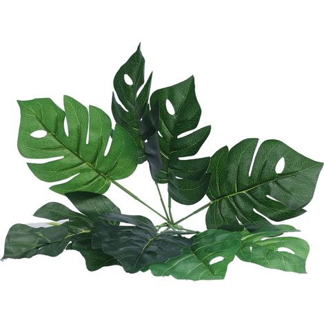 Künstliche Monstera-Blatt-Imitatpflanze zum Selbermachen für die Gartenwanddekoration (Einzelpackung) (1/5)