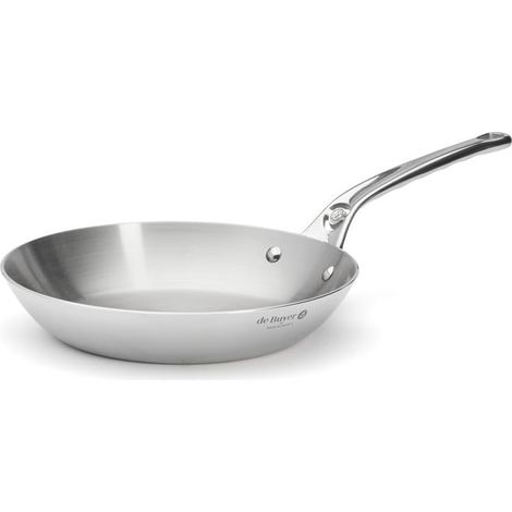 DE BUYER 3724.24 Affinity Padella in Acciaio Inox 24 cm 5 Strati Compatibile Induzione colore Argento (1/4)