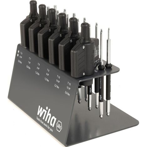 WIHA 47197 Drehmomentschraubendreher-Satz 2921 19-tlg. 0,6-3 Nm Torx/Torx Plus (1/2)