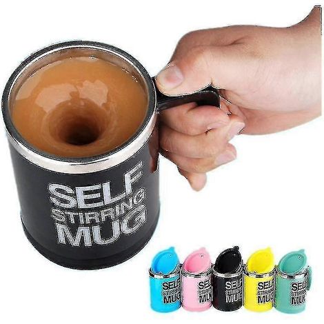 Tasse à café mélangeur automatique 400 ml, tasse à café électrique intelligente (11,5 x 8 cm) (Bleu) (1/4)