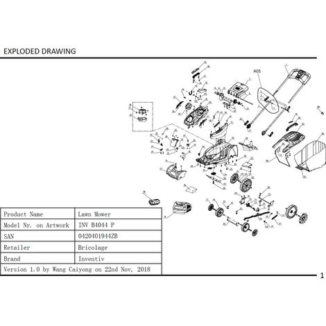 Soporte de batería - 1053645001 para INV B4044 P, INV B4037 P, INV B4037 P2, INV B4044 P2B (1/2)