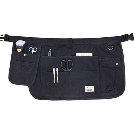 Sollbry Delantal de jardinería, delantal de cintura, herramientas de jardinería, bolsa de cinturón, cinturón ajustable para jardineros domésticos, delantal de lona de media cintura (1/5)