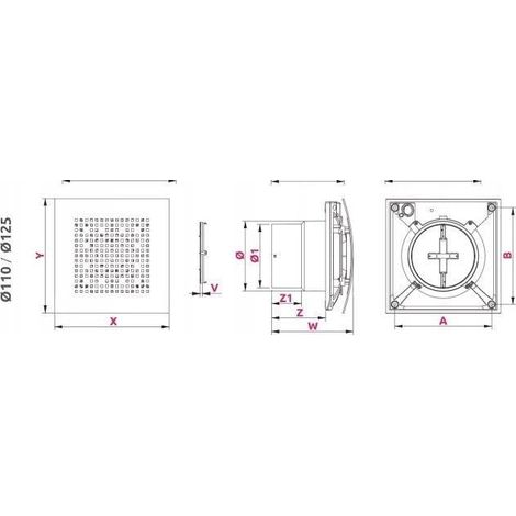 Ventilator awenta pulsar wpab110zt 110m3/h 9w (1/3)