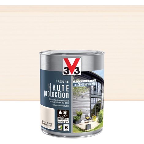 Lasure V33 Hp les contemporaines 8 ans cèdre blanc satiné 1 l