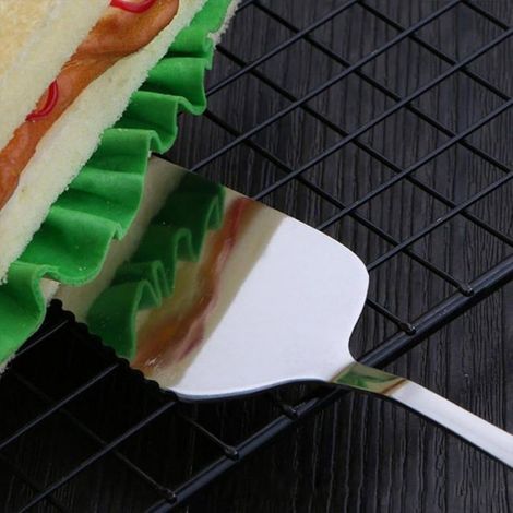 Lot de 3 pelles à gateau en acier inoxydable, spatule à gateau et pelle à tarte, pelle à pizza pour cuisine, salle à manger, fêtes 3 (1/5)