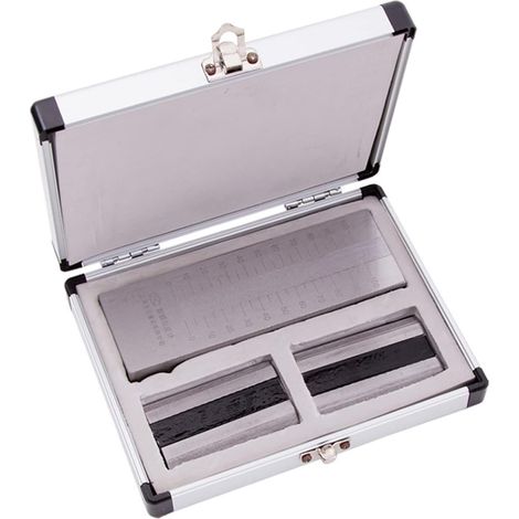 QXD-Jauge de Finesse de grattoir en Acier Inoxydable, Jauge de Finesse de Plaque à rainure Unique, Jauge de Finesse 25/50/100 / 150um(0-100um) (1/5)
