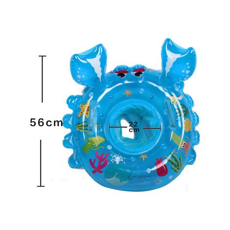 Anneau d'aisselle pour enfants (Crabe) 1pc, Bleu, Diamètre 55cm (1/2)