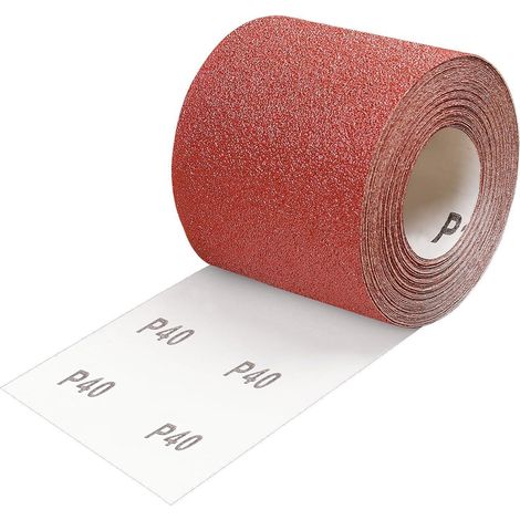 Schleifpapier Rolle Körnung 40, 93 mm x 10 m für Holz & Metall (1/5)
