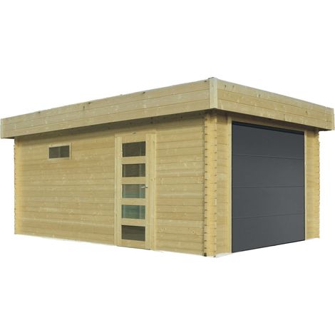Abri Garage modern autoclave - S8935-1 (3580 x 5380mm - 22,69 m²)