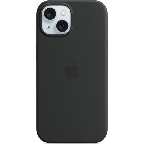 Apple Custodia MagSafe in silicone per iPhone 15 - Nero (1/5)