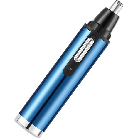 Kit de tondeuse à poils de nez 4 en 1 rechargeable par USB, sans fil et portable, 400 mAh, pour sourcils et barbe, bleu ciel (1/5)