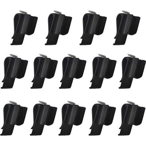 Lot de 20 clips de rangement pour clubs de golf, en plastique, pour putter et raquette. Accessoires de golf pour golfeurs, noir. (1/5)