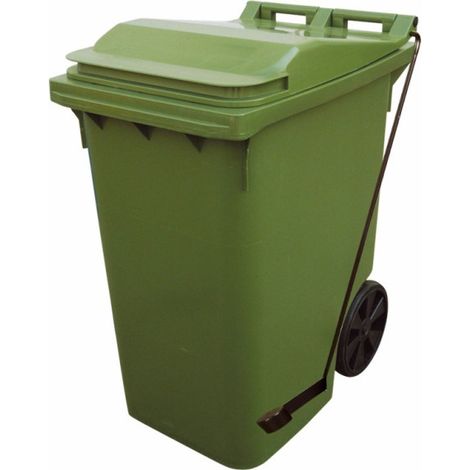 Contenedor de residuos industrial de 360 litros con pedal para exteriores 865x620x110 mm DENOX- FAMESA