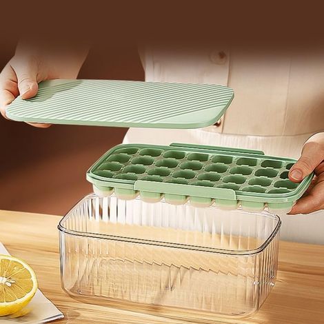 à glaçons en silicone avec couvercle, type presse facile démouler, (1/5)