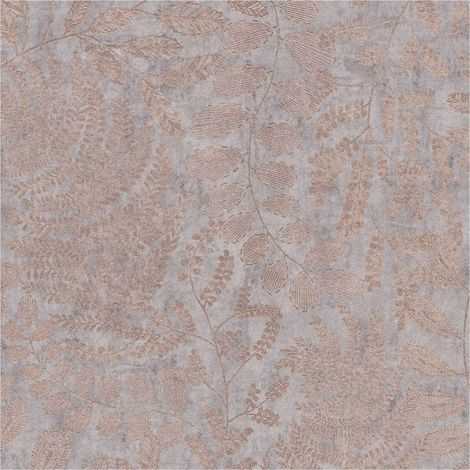 Nature wallpaper wall Profhome 388303 non-woven wallpaper smooth with floral ornaments shimmering beige pink gold 5.33 m2 (1/5)