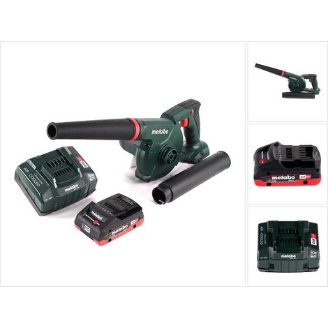 Metabo AG 18 soffiatore a batteria 18 V + 1x batteria LiHD 4,0 Ah + caricabatterie