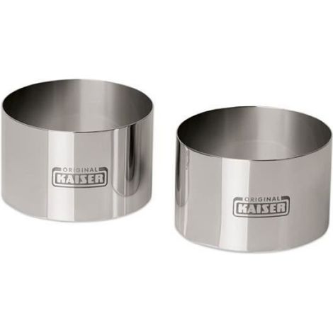 Emporte-pièce - Acier Inoxydable 18/10 - Diamètre 8 cm - Pour Pâtisserie - 2 Pièces