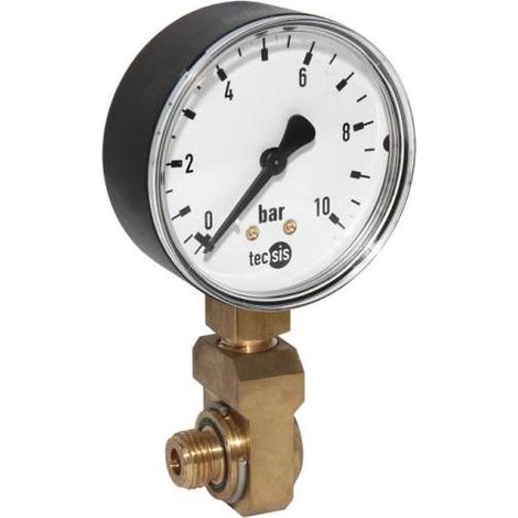 SYR Manometer mit Anschlusswinkel für Sicherheitscenter 0-10bar