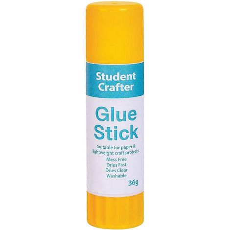 Bâton de colle de qualité supérieure exceptionnelle, durable et idéal pour une utilisation en classe (35 grammes).
