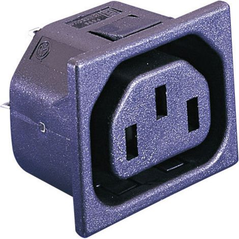 Bulgin PX0695/10/63 Kaltgeräte-Steckverbinder PX Buchse, Einbau vertikal Gesamtpolzahl: 2 + PE 10 A