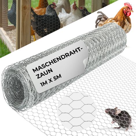 Geflecht GARDEN HEX ZN 1000/13/0,7 mm, sechseckig, Garten, Tierhaltung, Packung 5 m (1/5)