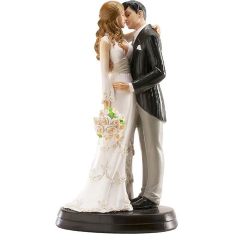 Une statue de mariage 3D pour un couple marié donne un baiser de 18 cm (1/4)