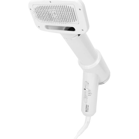 Brosse séchoir pour poils d'animaux avec peigne, température réglable, massage et brosse de toilettage intégrée pour chats et chiens. Blanc. Prise australienne 220 V. (1/5)