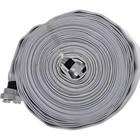 Tuyau d'incendie plat 30 m avec raccords D-Storz 1 pouce