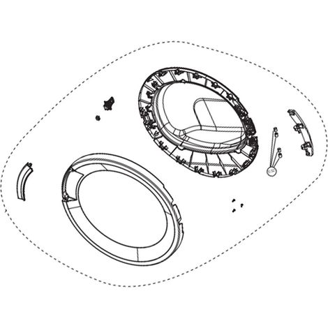 Porte complète (2978290100) Sèche-linge BEKO, LISTO