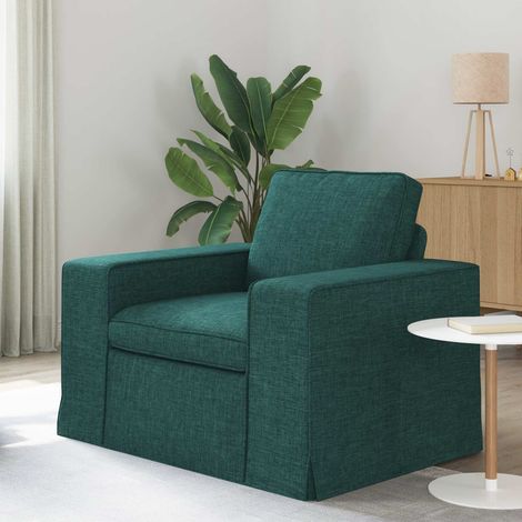Sofa Dunkelgrün 103 x 80 x 82 cm Stoff