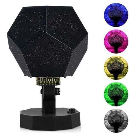DIY Science Sky Projection Night Light Projector Lamp, Ghost Star Projector Night Lamp with 5 COLORS for Adult Kids Bedroom (1/4)