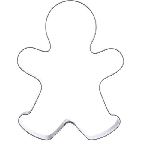 Molde de acero para galletas con forma de hombre, 10 cm (1/2)