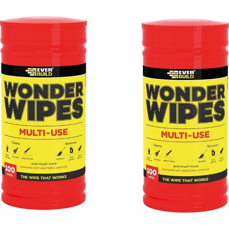 Everbuild Wonder Wipes 200 Multi-Use Trade Cleaners Tub (1/2)
