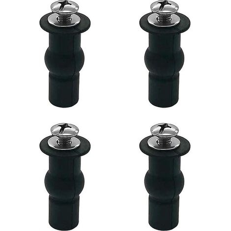 fixations Wc Sige, 2 Paires De Boulons Expansion En Caoutchouc,m5 Vis De Fixation Wc En Acier Inoxydable 304 Charnires De Fixation De Toilettes E (1/5)