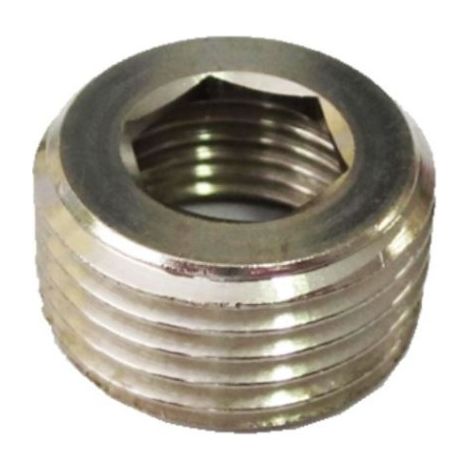 TAPPO A SCOMPARSA IN OTTONE NICKELATO 1/8" 1/4" 3/8" 1/2" 1/8"