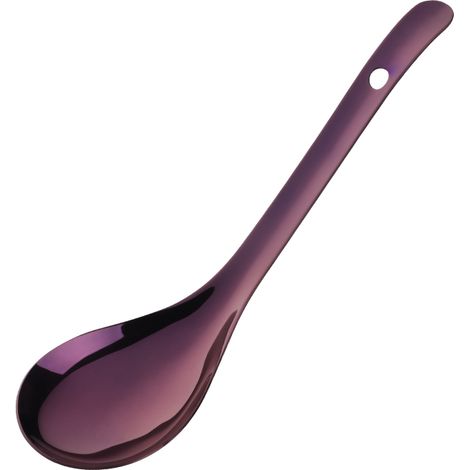 Cuillère À Riz - En Acier Inoxydable 18/8 - Long Manche - Pour Soupe Et Riz - Dorée - Lot De 1 (1/5)